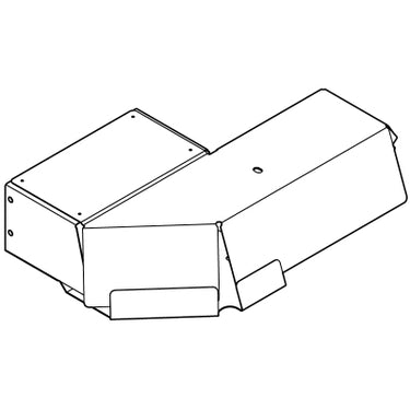 E-Z-GO Diesel Exhaust Weldment 4333047 OEM replacement part for golf carts, showing high-quality welded metal construction.
