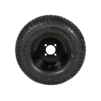 E-Z-GO wheel assembly for Loadstar golf carts with steel rim, 10-inch tire, model 627175, compatible with Loadstar 205.