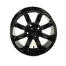 E-Z-GO OEM Spartan SS 14x7 black gloss wheel for golf carts, compatible with 2018+ models, shown in the image.