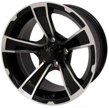 12X7 Rogue Golf Cart Wheel E-Z-GO 690528 - Lightweight design with black machined face enhances durability and performance for E-Z-GO models.