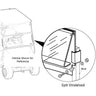 EZGO OEM Windshield Kit TXT 2x2 Split Design Premium Weather Protection 625279G02 For Golf Carts - Rainier Parts