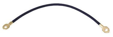 E-Z-GO 6 AWG blue insulated wire assembly for golf carts, 380mm length, high-quality electrical power lead.