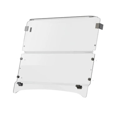 E-Z-GO OEM RXV windshield clip-on kit for golf carts, weather protection split-clip, includes adjustable components and mounting hardware.