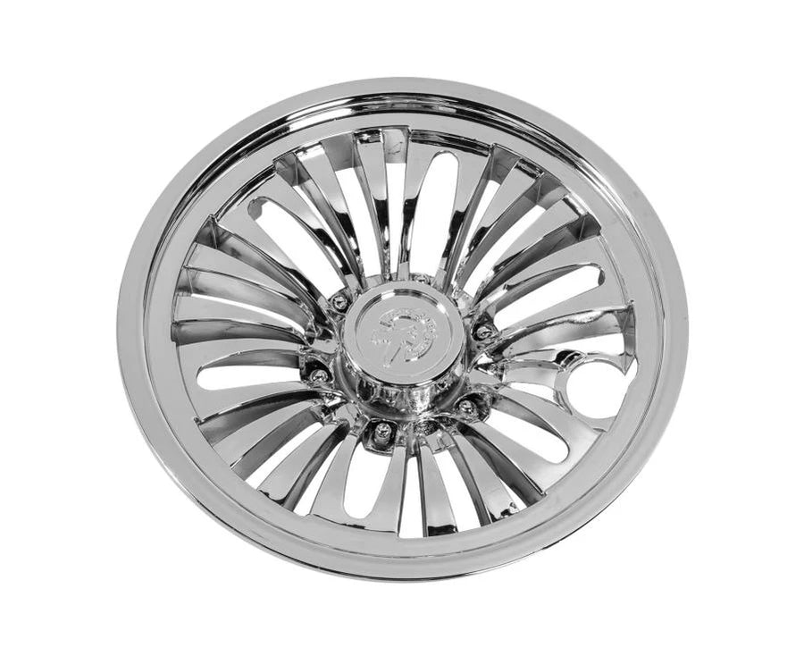 Rainier Parts 8-inch flower design golf cart wheel cover, durable protective accessory for golf cart enthusiasts, easy to install.