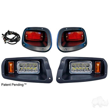 LED Adjustable Light Kit LGT-301L OEM for EZGO TXT Golf Carts Red Hawk, 12-48V Plug and Play - Rainier Parts