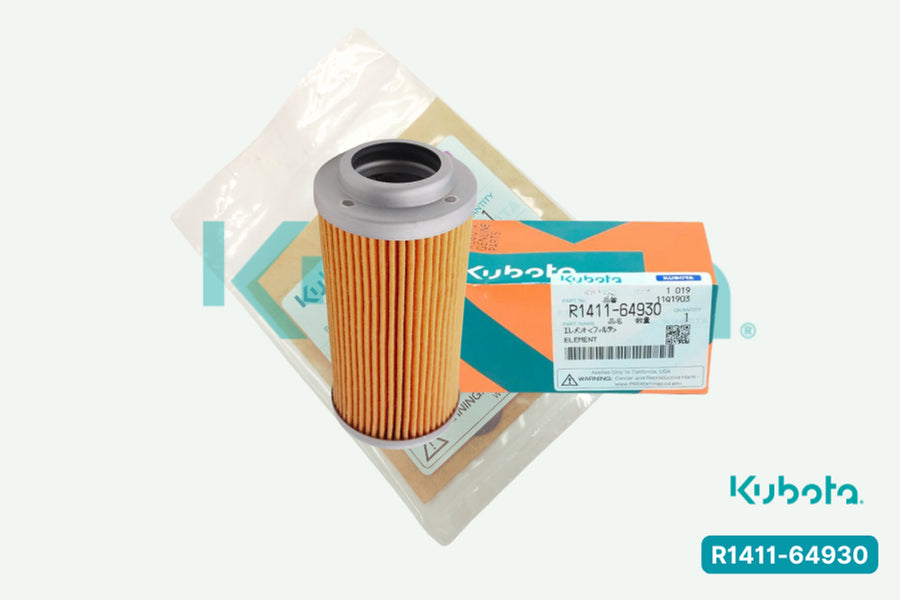 Kubota R1411-64930 element with 99% filtration efficiency for improved engine performance in heavy machinery.