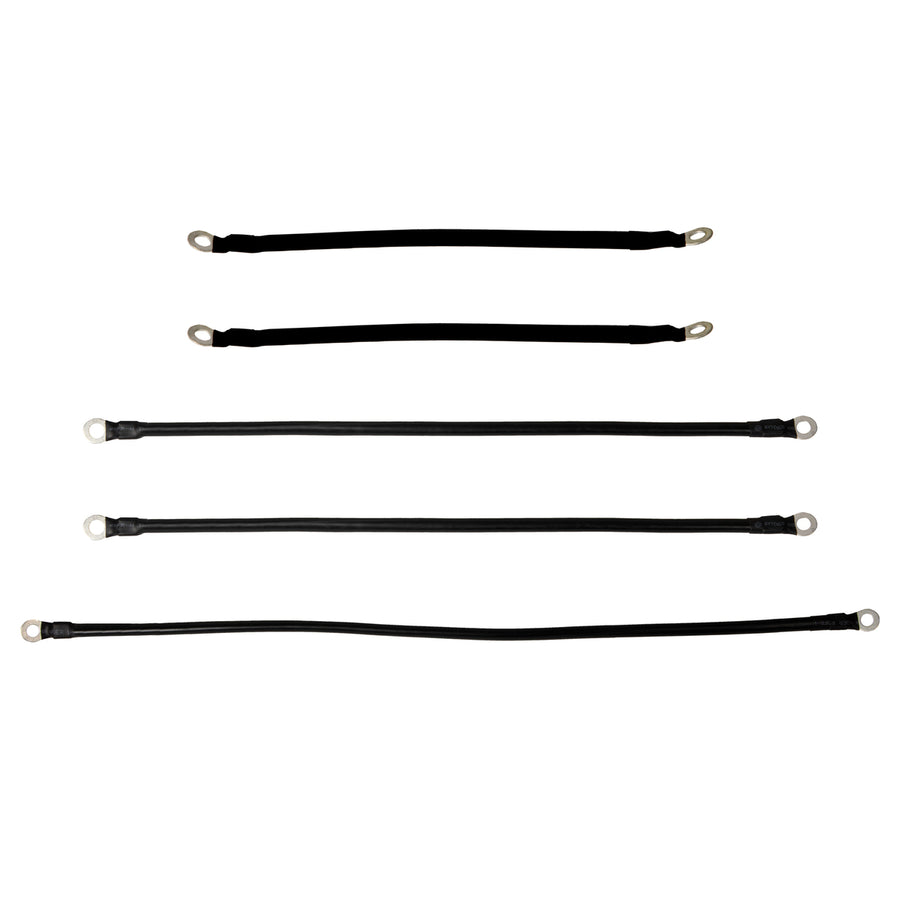 Nivel N1254 OEM EZGO battery cable set, 6-gauge 36V, 16-inch for golf carts, provides reliable power delivery.
