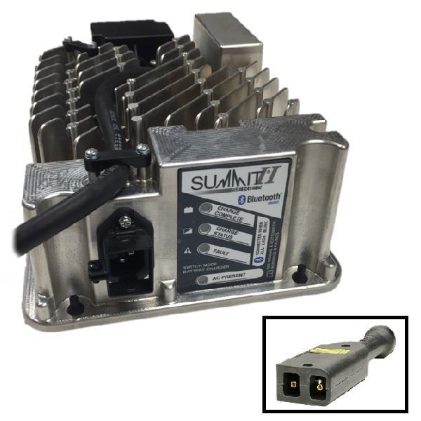 Nivel Lester Battery Charger N3725 for EZGO TXT golf cart, 650W 36V-48V with PowerWise 2-pin plug and 8.5 ft DC cord.