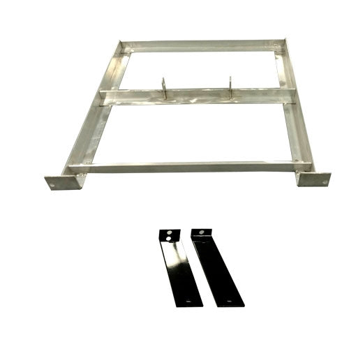 Nivel N18-196 battery tray for E-Z-GO TXT golf carts, ventilated high-strength mounting bracket for secure battery support.