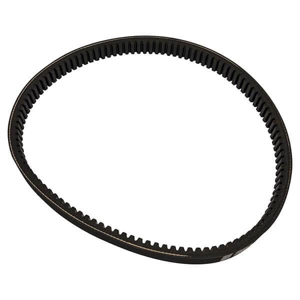 Nivel N10977 drive belt for EZGO Marathon golf cart, replacement part for models 1976-1987, showing the black belt with textured surface.
