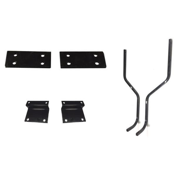 Nivel N26-120 OEM EZ-GO TXT T48 mounting brackets and rear struts for Versa triple track extended tops on golf carts.