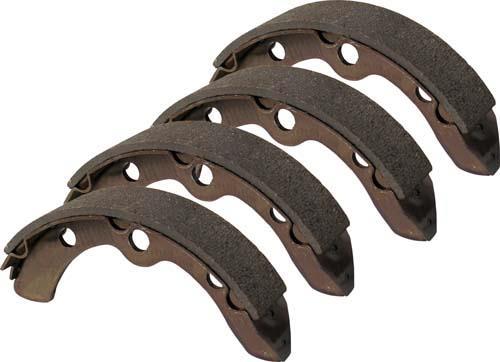 Nivel N14181 OEM brake shoes set of 4 for Golf Carts, compatible with Club Car, EZGO, and Yamaha models, enhances safety and performance.