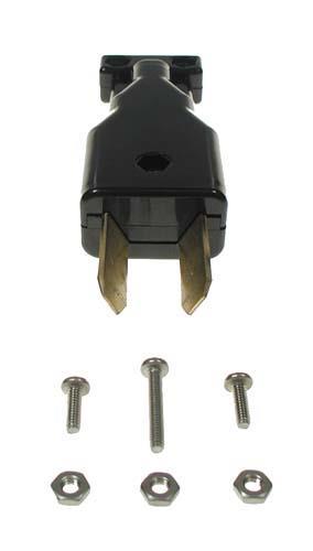 Nivel 36-Volt Club Car charger plug with 2-prong crowfoot DC connector, compatible with golf carts 1982 and up.