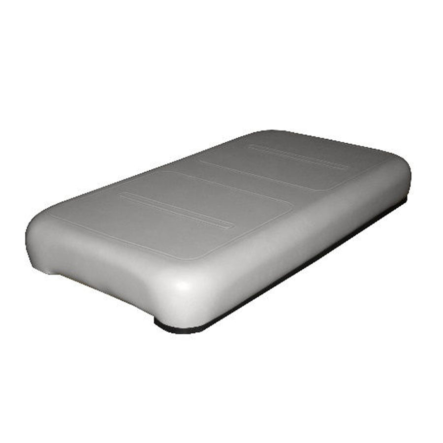 Gray EZGO TXT golf cart seat bottom cushion by Nivel, designed for model N18-217, featuring durable upholstery and secure fit.