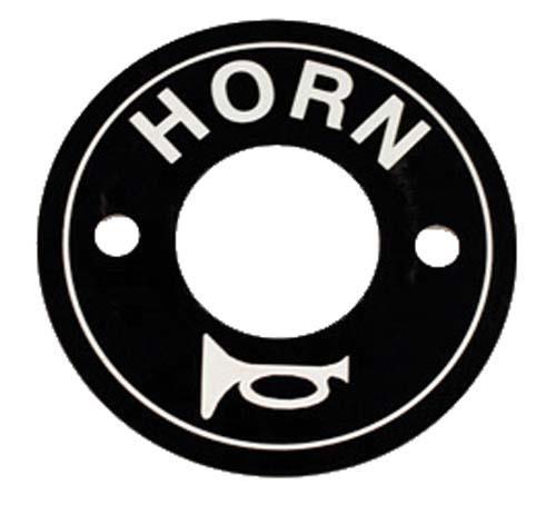 Nivel EZ-GO horn switch decal plate for golf carts, 1975 and up, premium dashboard replacement with clear labeling.
