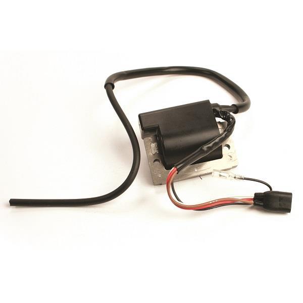 Nivel ignition coil N11095 for Club Car golf carts, showing the coil with wiring and terminal connections.