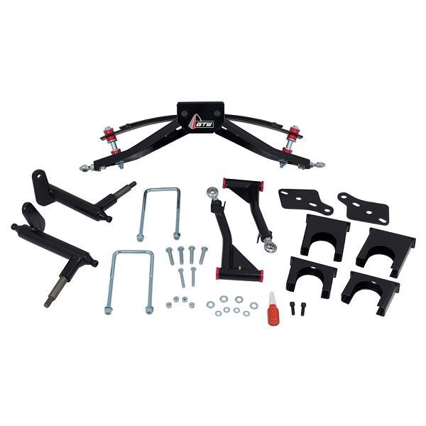 Nivel N18140 Club Car Precedent 6-inch double arm lift kit for golf carts, featuring premium suspension upgrade with sturdy components.