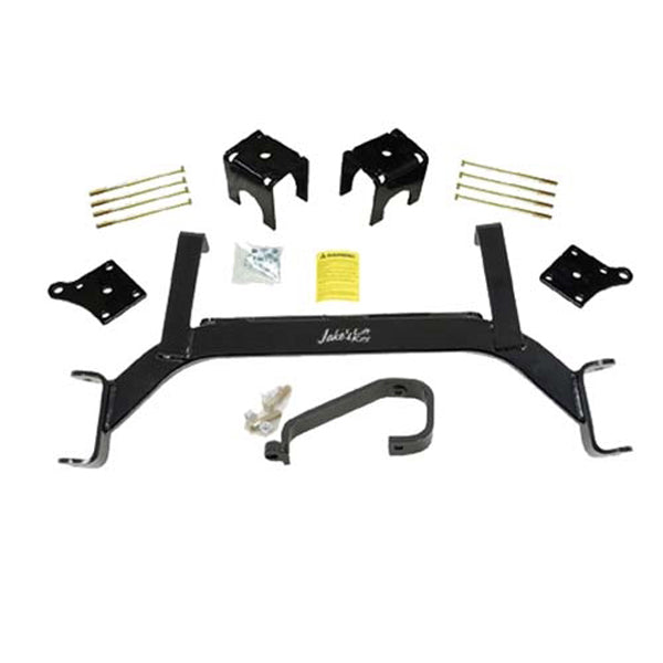 Nivel Jakes 5-inch OEM lift kit for EZ-GO TXT T48 electric golf carts, designed for improved performance and durability.