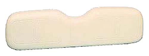 Nivel N2954 EZGO Medalist TXT seat back cover for golf carts, white fabric with detailed stitching, fits models from 1994 to 2013.