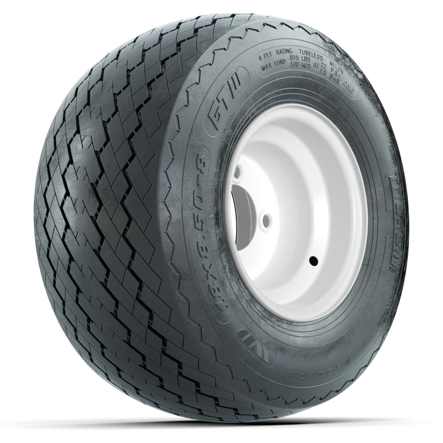 Set of four Nivel GTW Diesel 14-inch wheels with 205/30/14 Fusion Street tires for golf carts, premium upgrade.