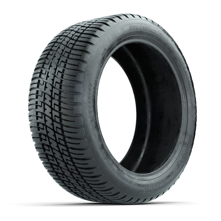 Nivel N20-044 205/30-14 GTW Fusion Street Tire for golf carts, offering premium traction and a smooth ride.