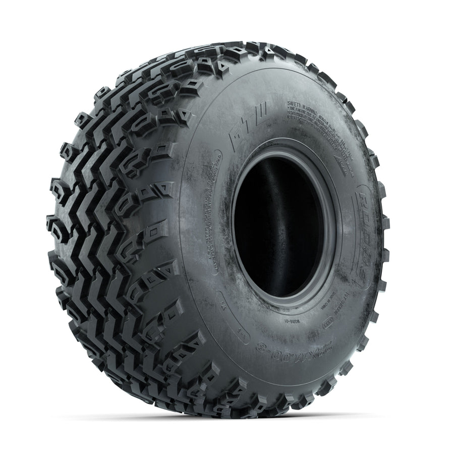 Nivel N40376 22x11.00-8 all terrain tire for golf carts with 4PR SAHA traction and durability for off-road performance.