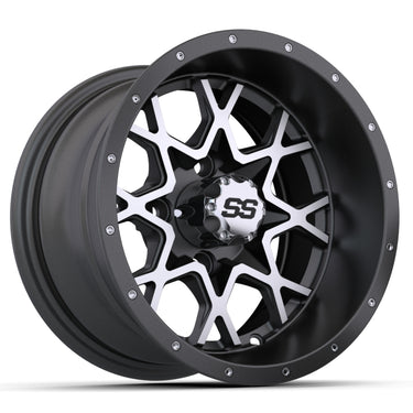 NIVEL 19-234 12-Inch GTW Vortex Matte Gray All-Terrain Wheel showcasing its stylish and durable design.
