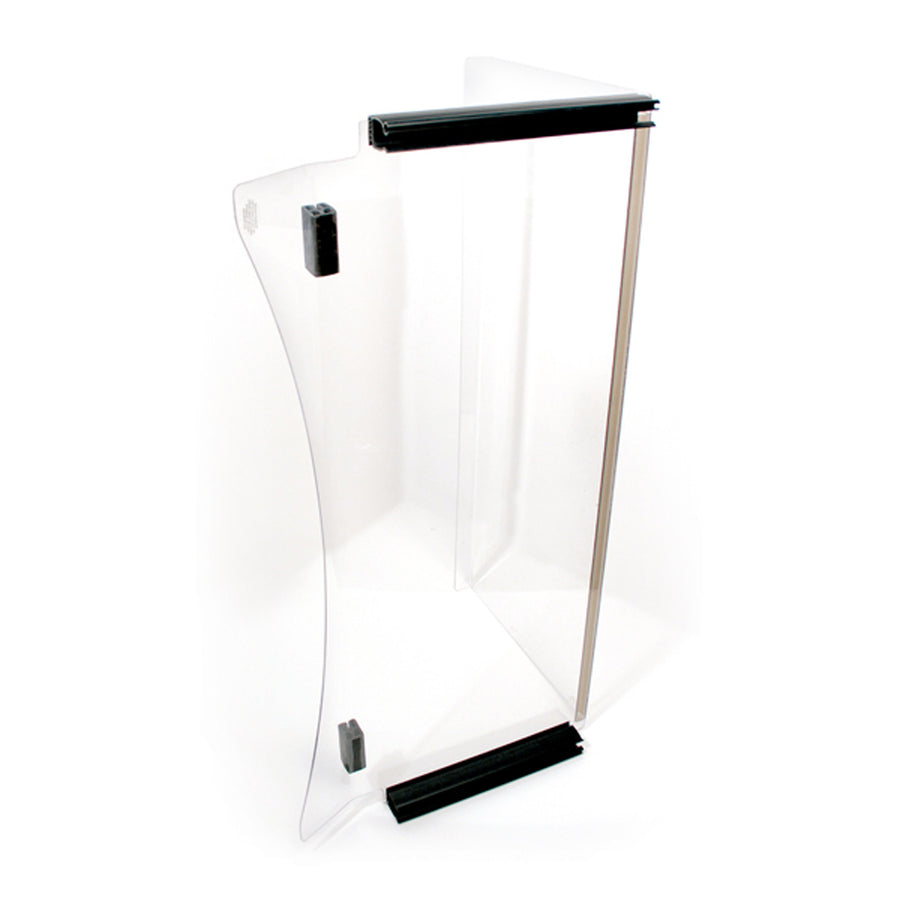 Nivel EZGO TXT folding windshield for golf carts, clear all-weather protection, fits 1994-2013 EZGO TXT models.