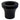 Red Hawk RHOX steering wheel adapter in satin black for EZGO and Club Car DS golf carts pre-1984, compatible with OEM steering wheels.