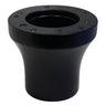Red Hawk RHOX steering wheel adapter in satin black for EZGO and Club Car DS golf carts pre-1984, compatible with OEM steering wheels.