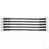 Red Hawk Battery Cable BAT1011 12 Inch 6 Gauge Heavy Duty Pack Of 5 For Auto And Marine - Rainier Parts