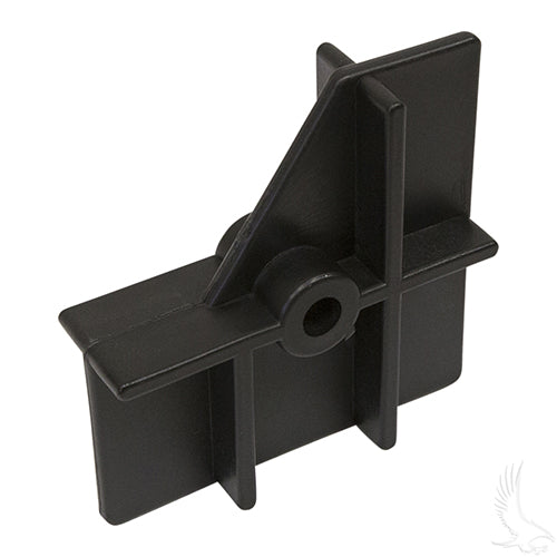 Redhawk BAT-2004 battery hold-down plate for EZ-GO Marathon electric golf carts 1979-1994, showing the metal clamp and mounting holes.