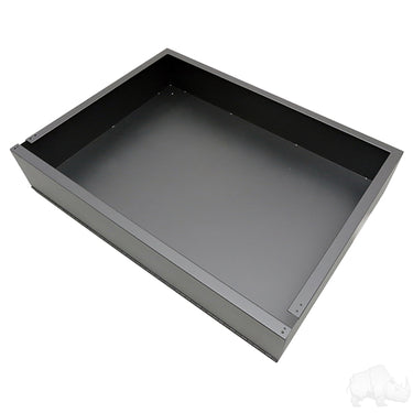 Red Hawk steel utility box for Club Car DS with mounting kit, durable storage solution, and easy installation.
