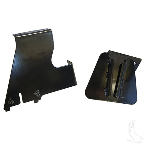 Redhawk economy cooler mounting bracket for golf cart passenger side, designed for E-Z-GO RXV models, easy to install.