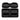 Red Hawk DoubleTake Veranda front cushion set for EZGO RXV golf carts, black-on-black seat cushions, OEM DT1113-BBK model