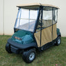 Red Hawk Odyssey ENC018 beige enclosure for Club Car Tempo and Precedent golf carts, weatherproof and durable all-season protection.