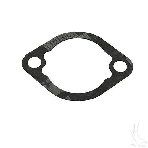 Red Hawk intake gasket for EZGO RXV 08 and TXT golf carts with Kawasaki engine, showing the gasket's shape and material.