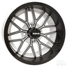 Red Hawk RX281 Golf Cart Wheel 14x7 ET25 White Gloss Black Accent Premium Durability for Golf Enthusiasts - Rainier Parts