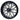 Red Hawk RX284 12x6 ET10 Golf Cart Wheel White Gloss Black Finish Premium Upgrade For Golf Cart Enthusiasts - Rainier Parts