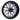 Red Hawk RX284 12x6 ET10 Golf Cart Wheel White Gloss Black Finish Premium Upgrade For Golf Cart Enthusiasts - Rainier Parts