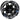 Red Hawk RX286 Wheel Machined Matte Black 12x7 ET25 For Golf Carts Premium Alloy Performance - Rainier Parts