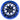 Red Hawk RX283 Golf Cart Wheel 12x7 ET25 Premium Gloss Black With Blue Accents For Golf Enthusiasts - Rainier Parts