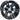 Red Hawk RHOX RX360 Machined Black Wheel With Center Cap For Golf Cart Enthusiasts Premium Performance - Rainier Parts