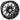 Red Hawk RX394 14x7 Gloss Black Machined Wheel ET25 For Golf Carts Bold Premium Performance - Rainier Parts
