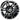 Red Hawk RX396 Wheel Machined Gloss Black 12x7 ET25 For Golf Carts Premium Alloy - Rainier Parts