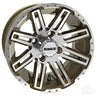 Red Hawk RHOX RX265 Bronze Machined Wheel 12x7 Golf Cart - Rainier Parts