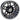 Red Hawk RX390 Gun Metal 12x7 Golf Cart Wheel ET25 Premium Durable Rim For Vehicles - Rainier Parts