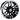 RHOX RX391 14x7 Wheel Machined Gloss Black ET25 By Red Hawk Premium Quality For Golf Cart Enthusiasts - Rainier Parts