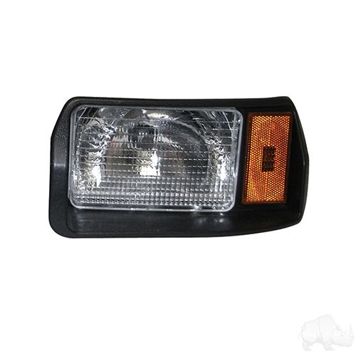 Red Hawk LGT129 Headlight Assembly For Club Car DS Premium Factory Style Replacement Easy Install For Golf Cart Owners