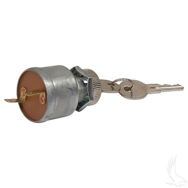 EZGO Key Switch KEY-59 OEM Two Terminal Ignition Switch For 81 Plus Golf Carts Red Hawk - Rainier Parts